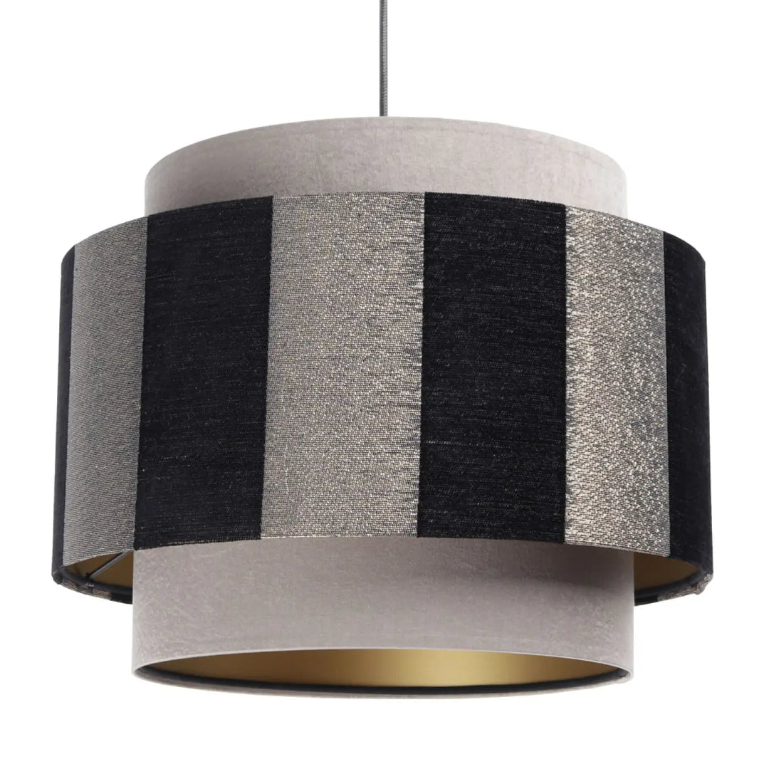 Pendant lamp Doblo – Grey/Black/Gold