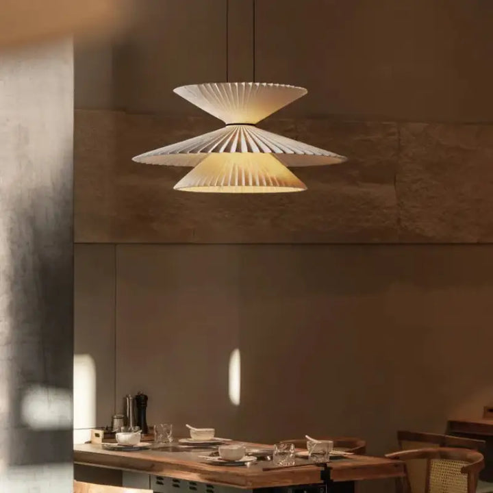 Suspension Luminaire En Papier Style Sculptural À Effet Artistique