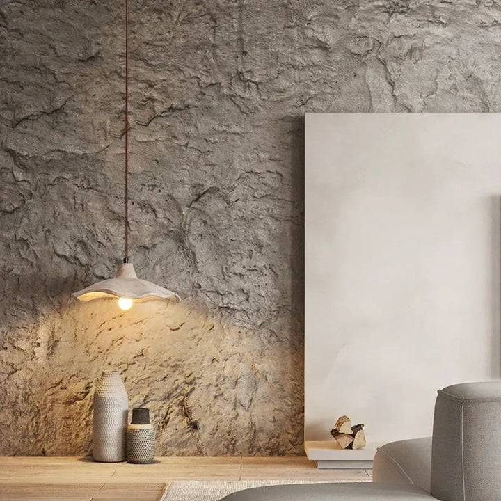 Suspension luminaire blanche avec abat jour plat pour cuisine

