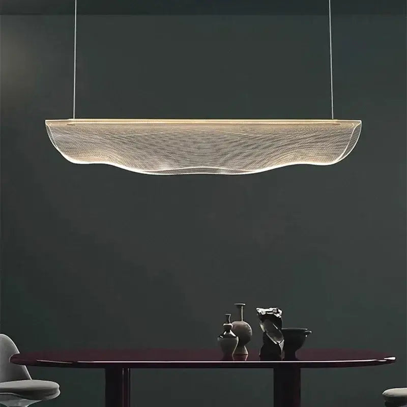Suspension luminaire blanche LED avec un support noir ajustable


