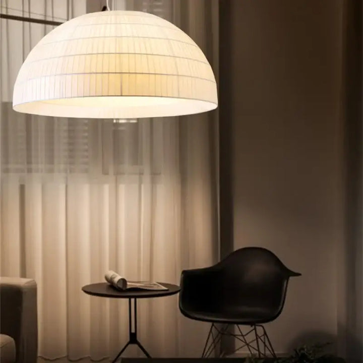 Suspension luminaire blanche pour salle à manger moderne

