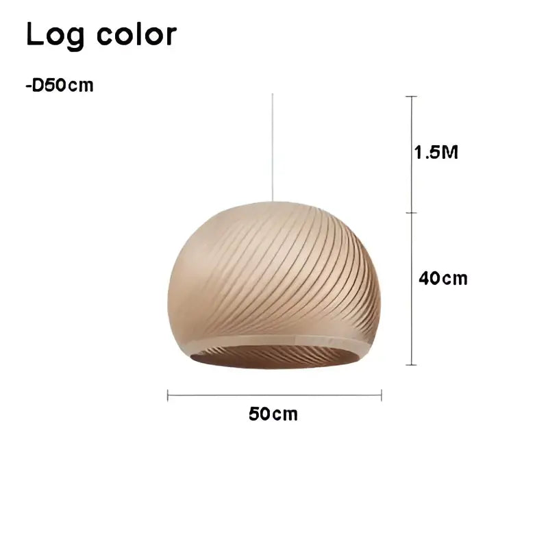 Suspension luminaire en bois clair pour ambiance cosy et naturel