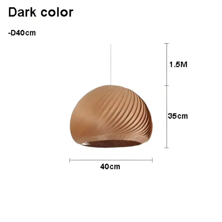 Suspension luminaire en bois clair pour ambiance cosy et naturel