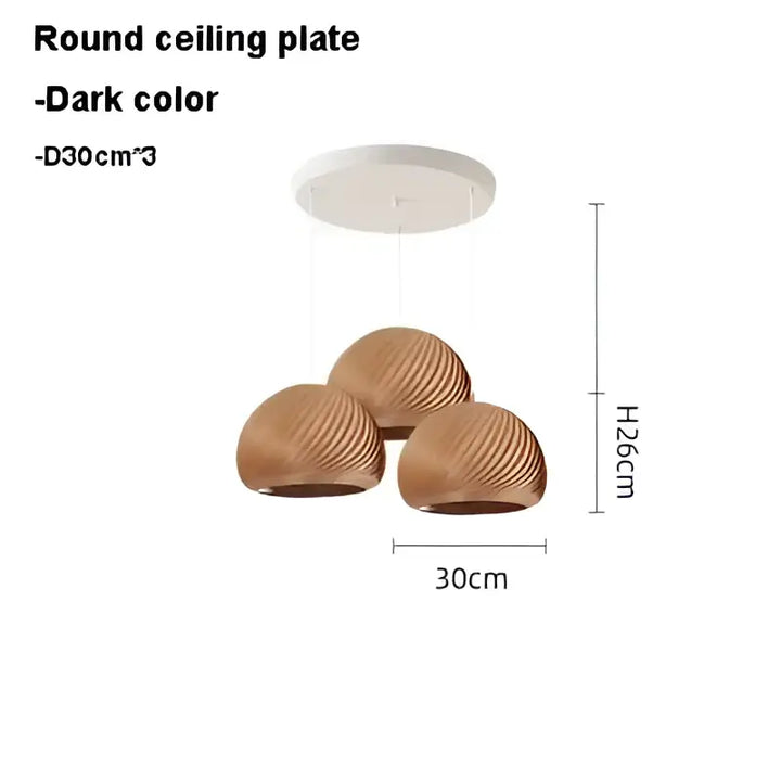 Suspension luminaire en bois clair pour ambiance cosy et naturel