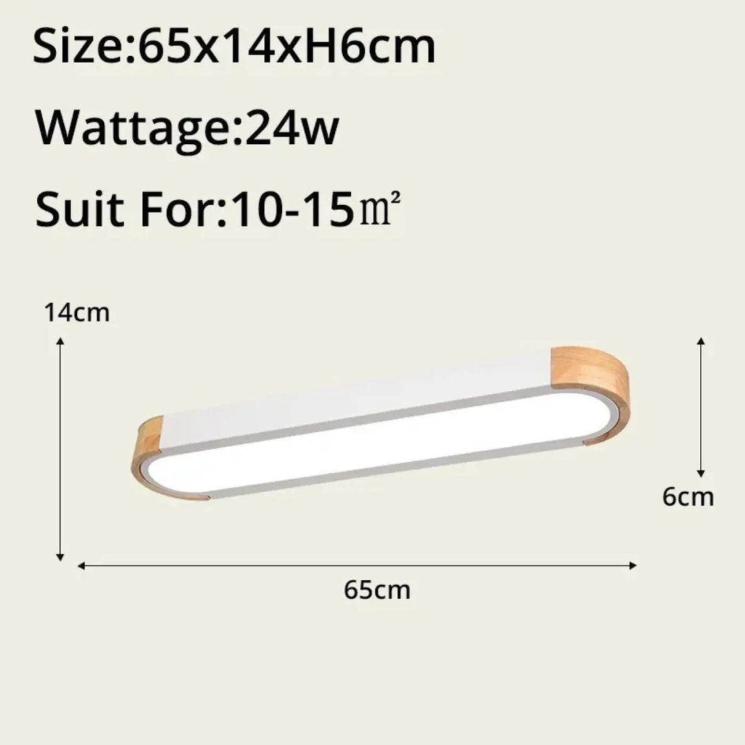 Suspension luminaire bois et verre design contemporain