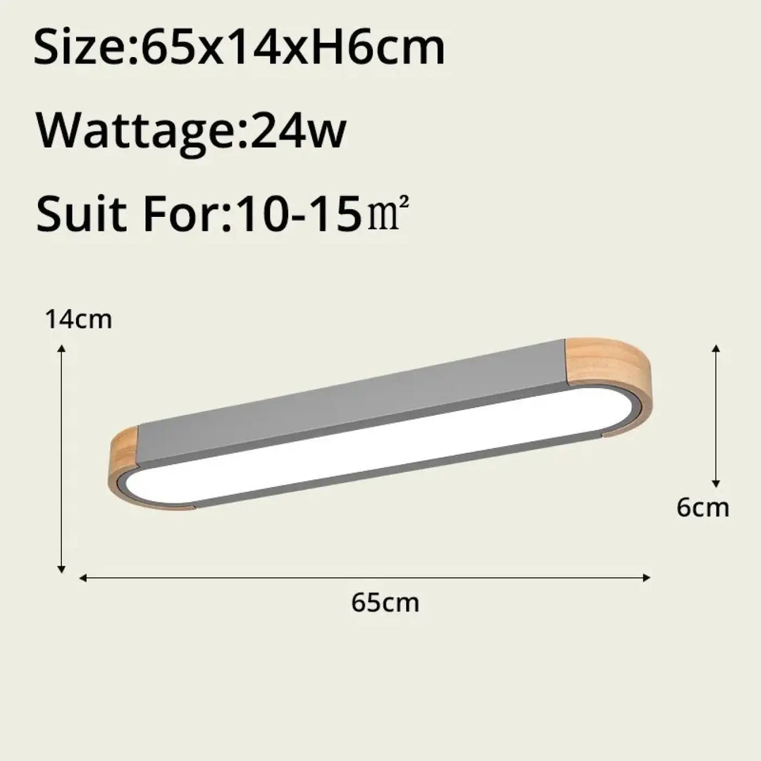 Suspension luminaire bois et verre design contemporain