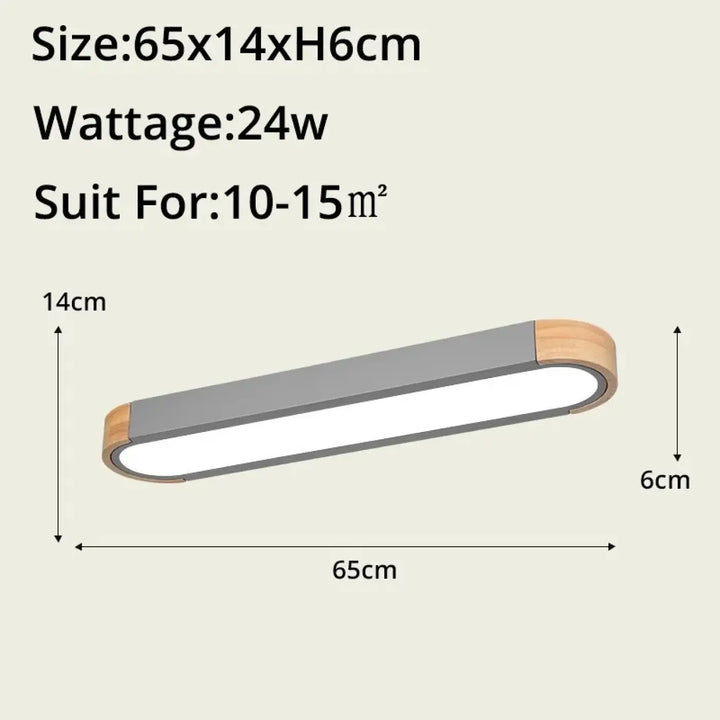 Suspension luminaire bois et verre design contemporain
