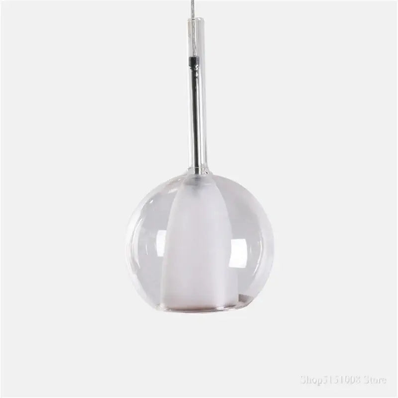 Suspension Luminaire En Boule De Verre Teinté