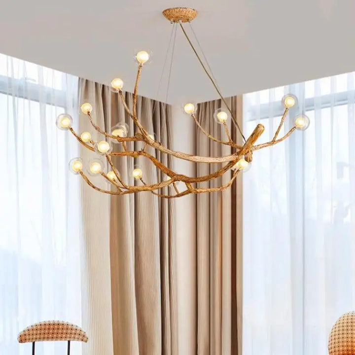 Suspension Luminaire Branche d’Arbre Design Naturel