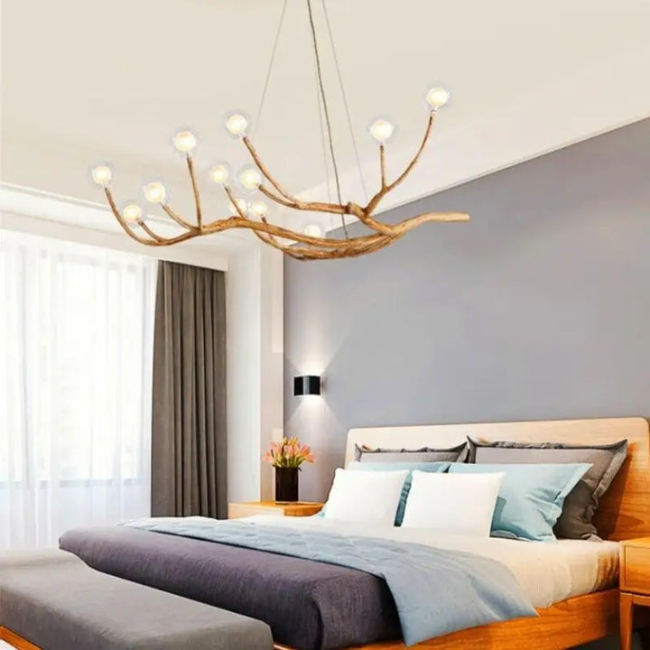 Suspension Luminaire Branche d’Arbre Design Naturel