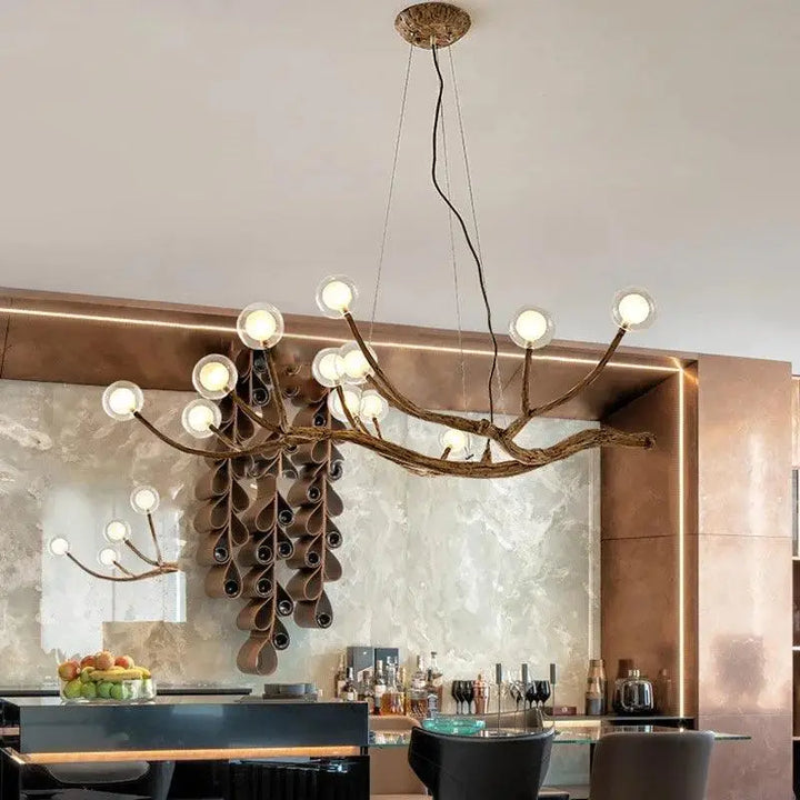 Suspension Luminaire Branche d’Arbre Design Naturel