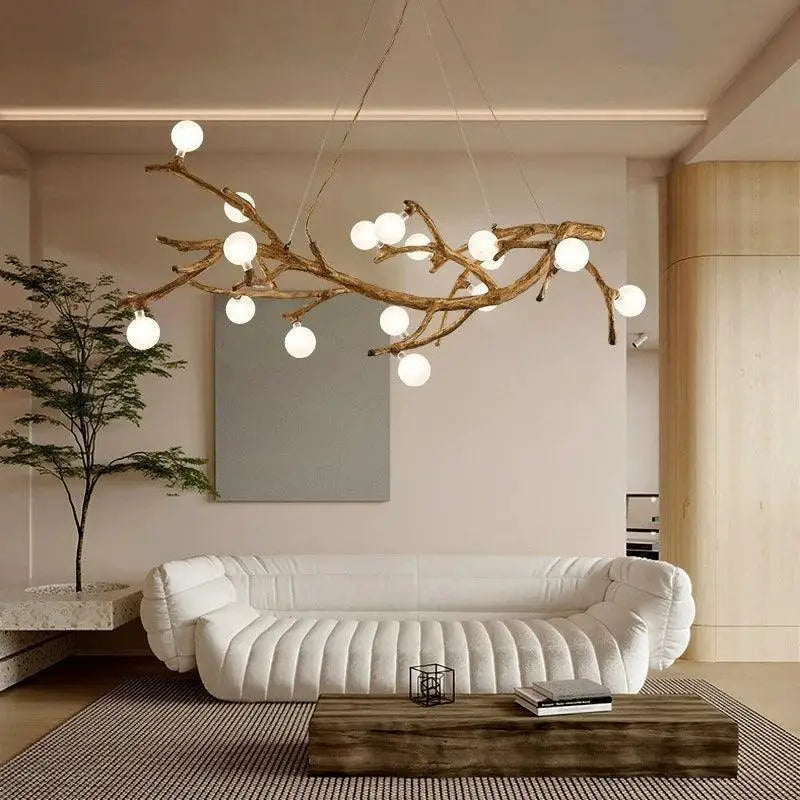Suspension Luminaire Branche d’Arbre Design Naturel