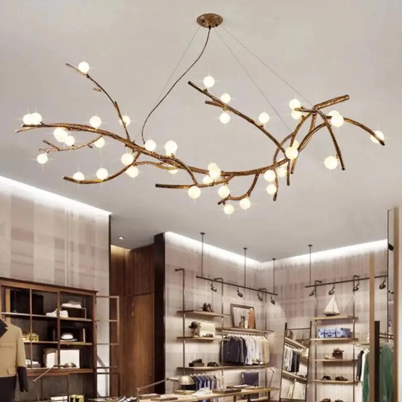 Suspension Luminaire Branche d’Arbre Design Naturel