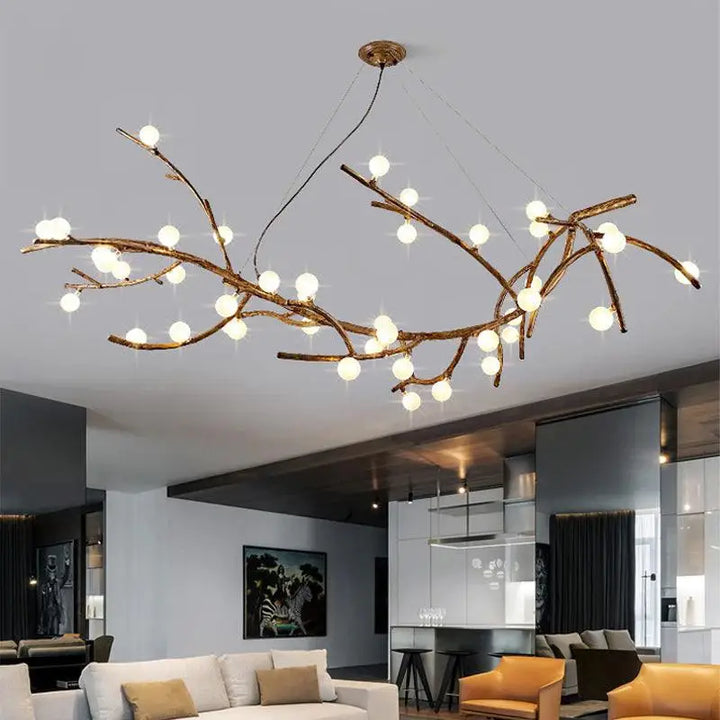 Suspension Luminaire Branche d’Arbre Design Naturel