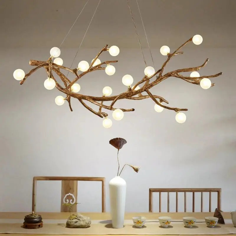 Suspension Luminaire Branche d’Arbre Design Naturel