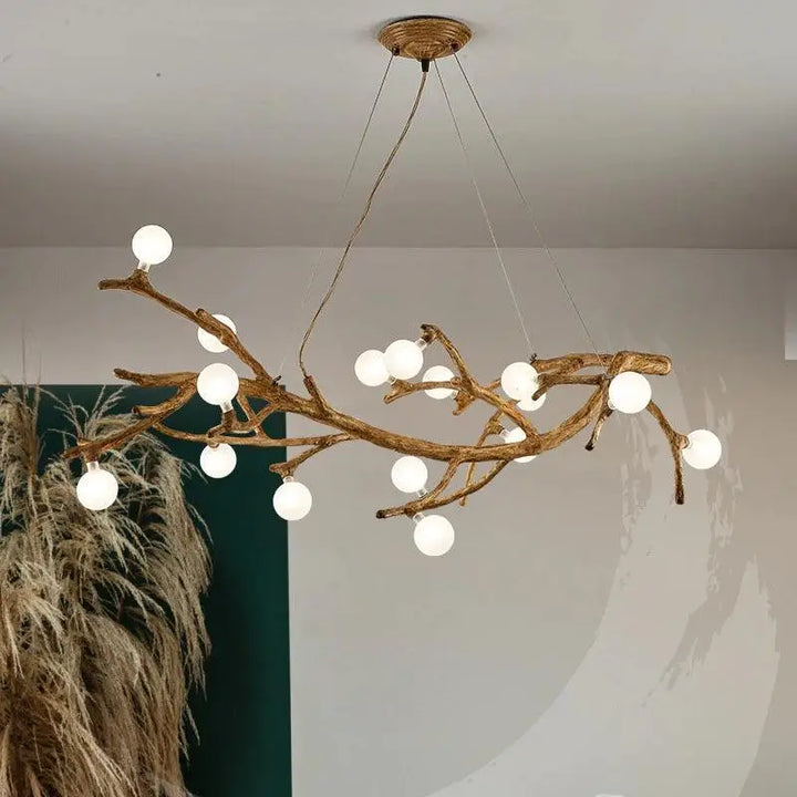 Suspension Luminaire Branche d’Arbre Design Naturel