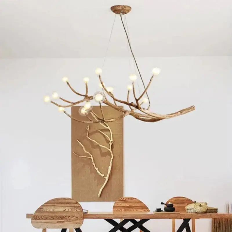 Suspension Luminaire Branche d’Arbre Design Naturel