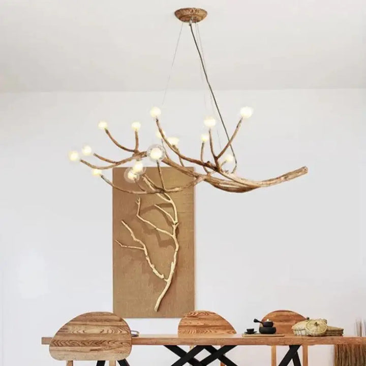 Suspension Luminaire Branche d’Arbre Design Naturel