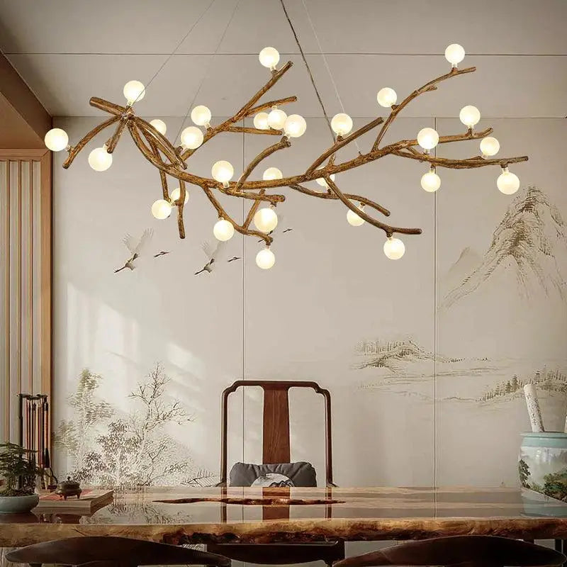 Suspension Luminaire Branche d’Arbre Design Naturel
