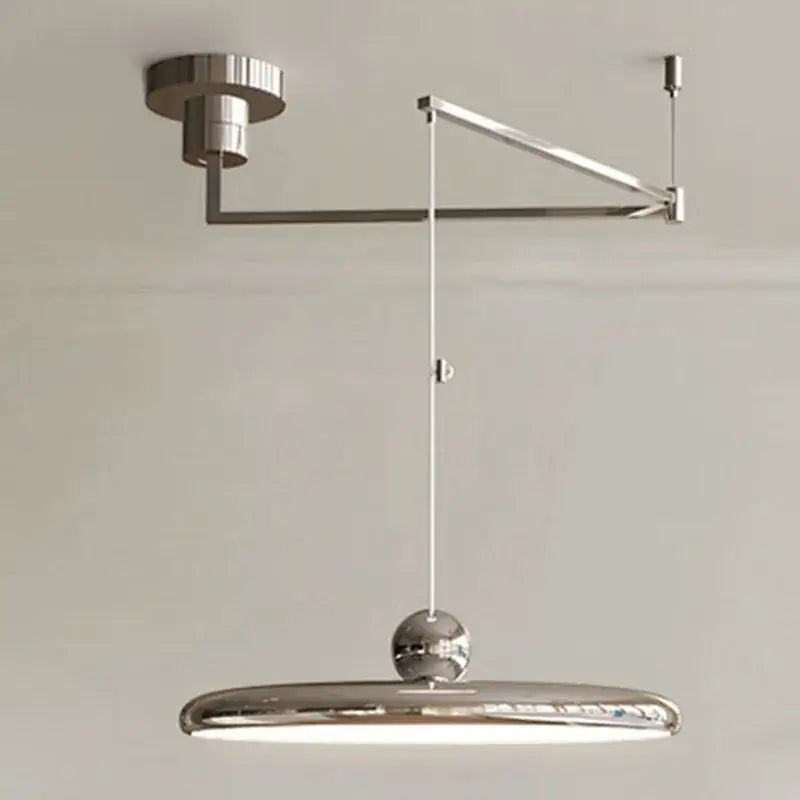 Suspension Luminaire À Bras Pivotant Pour Cuisine Ovale Acrylique