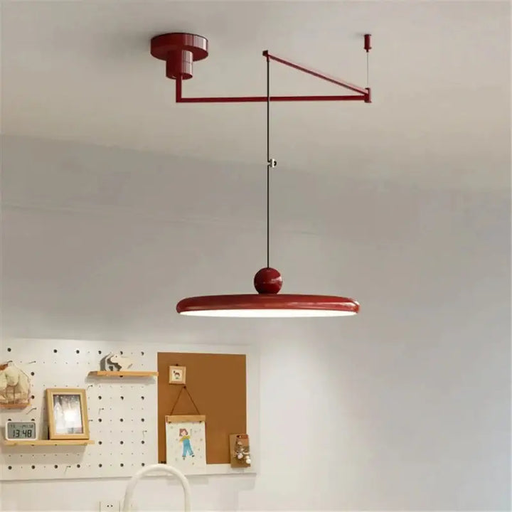 Suspension Luminaire À Bras Pivotant Pour Cuisine Ovale Acrylique