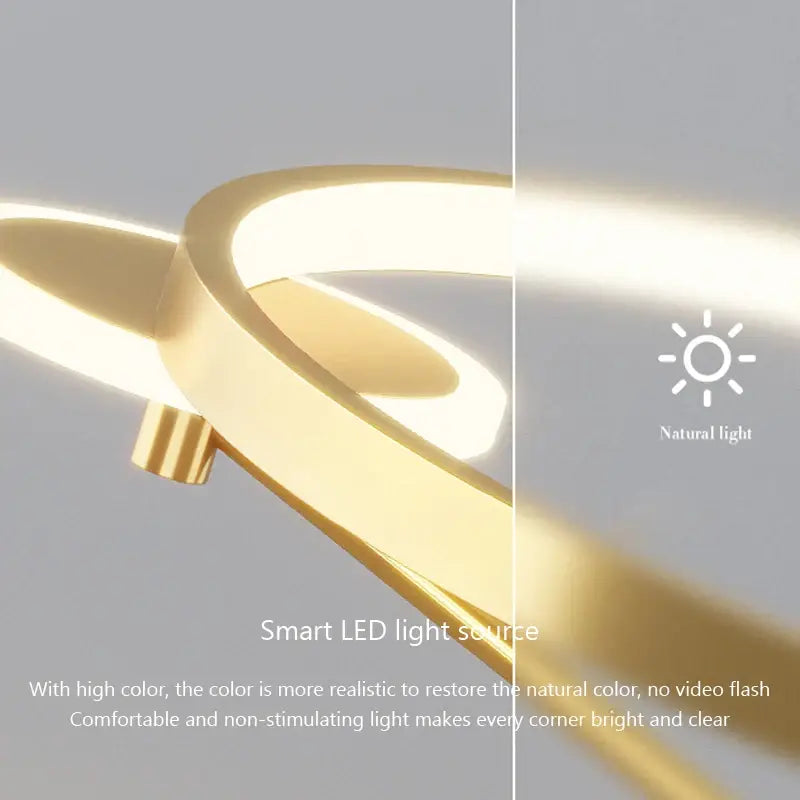 Suspension luminaire circulaire en métal minimaliste design moderne