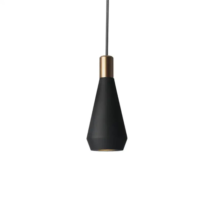 Suspension luminaire conique disponible en blanc et noir

