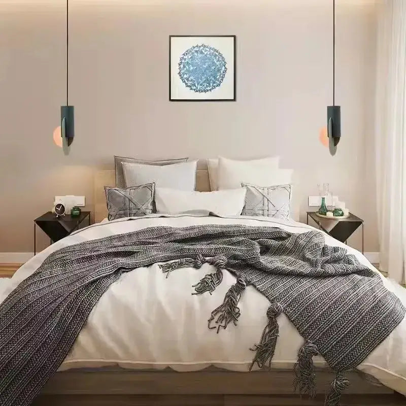 Suspension luminaire contemporaine design graphique moderne