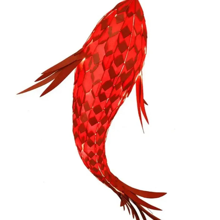 Suspension luminaire créative poissons rouge élégant