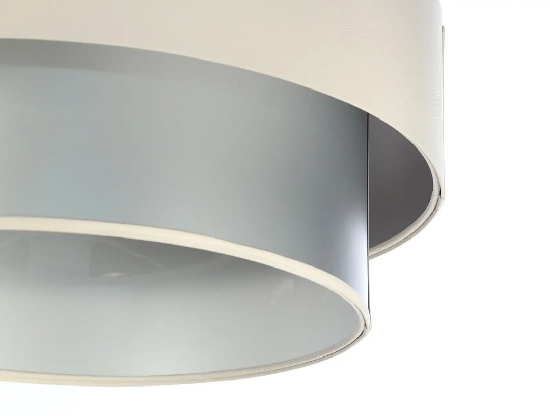 Suspension Luminaire | DUO (Creme/Argent)