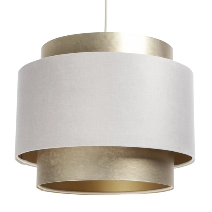 Pendant lamp Doblo – Creme/Gold