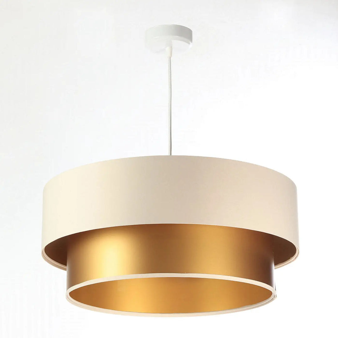 Suspension Luminaire | DUO (Creme/Doré)