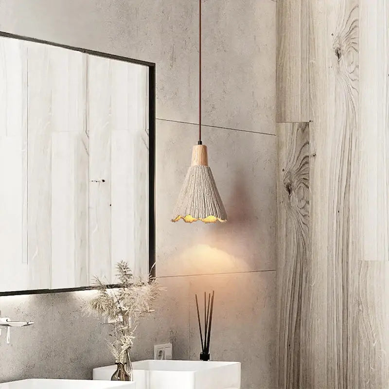 Designer bedroom, bedside pendant light designer showcase, homestay, Japanese retro restaurant, bar counter pendant lamp