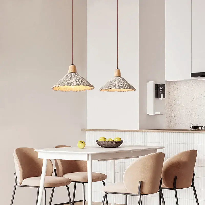 Designer bedroom, bedside pendant light designer showcase, homestay, Japanese retro restaurant, bar counter pendant lamp