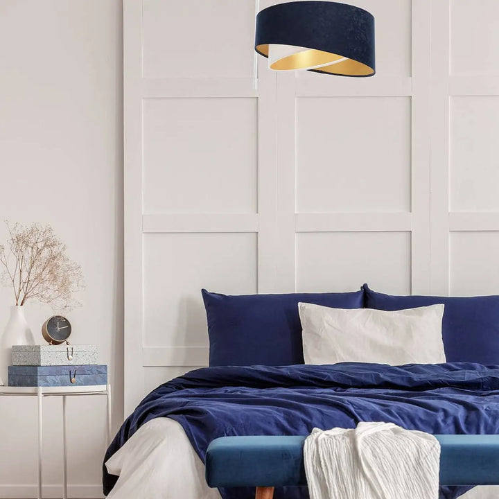 Suspension Luminaire | GALAXY AURIC (Bleu Marine/Blanc)