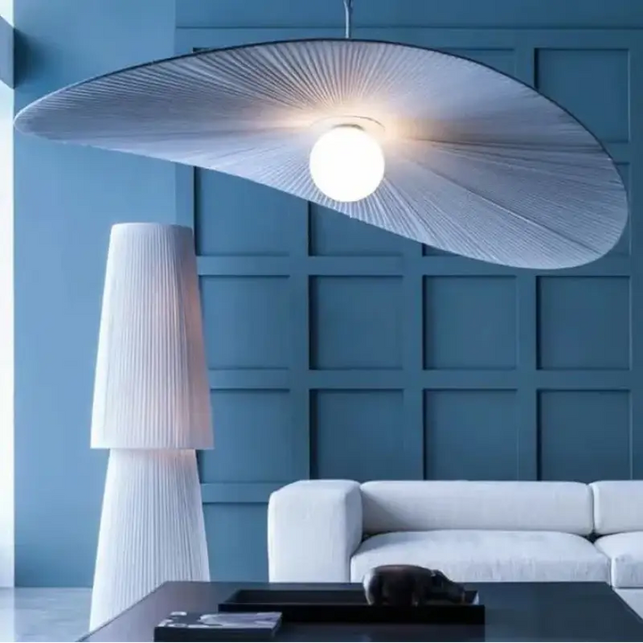 Suspension design contemporain en tissu élégant chic