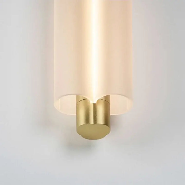 Suspension Luminaire Design Contemporaine Cylindre Verre Blanc