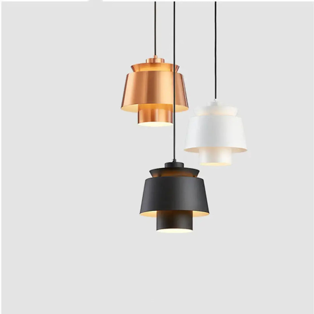 Suspension luminaire design moderne en métal coloré design