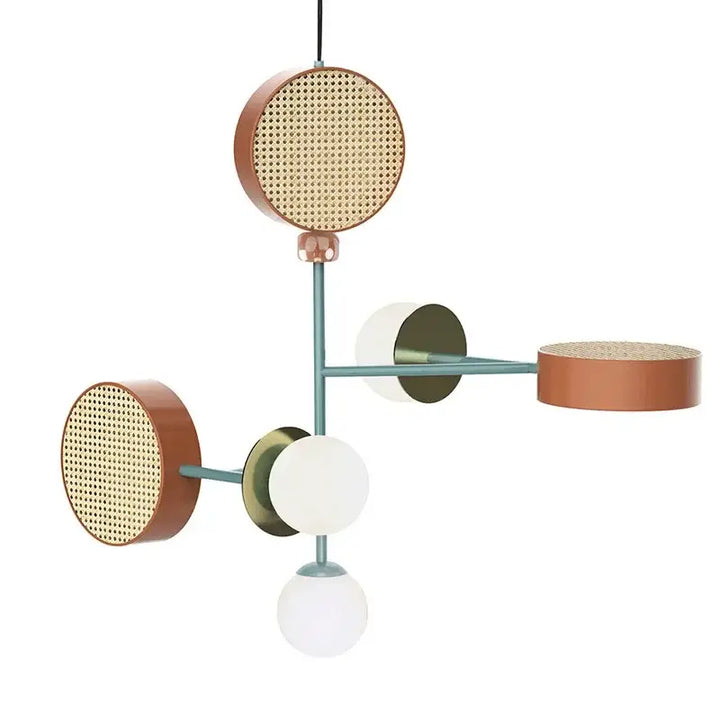 Suspension luminaire design moderne aux couleurs vives design