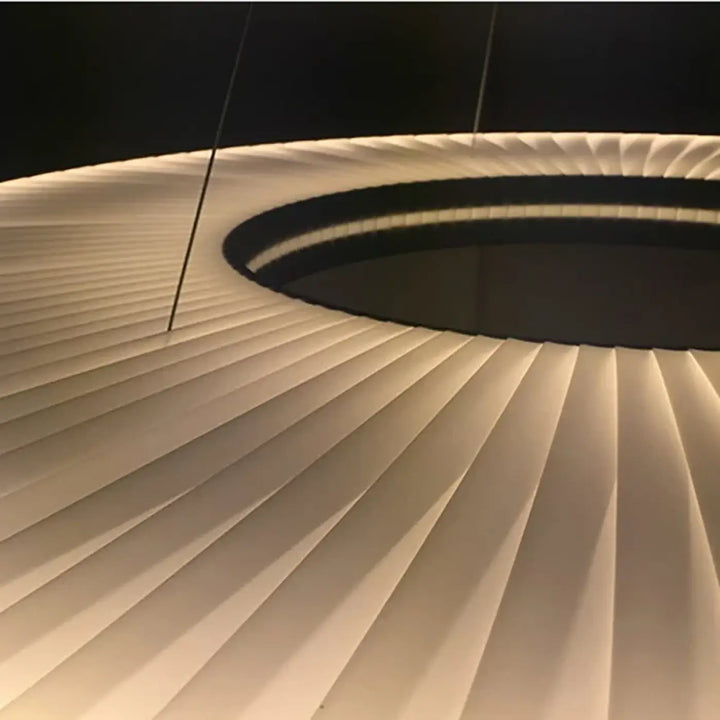 Suspension design moderne led blanc cassé stylé chic