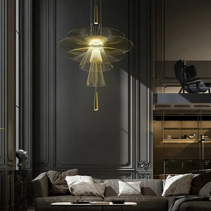 Suspension Luminaire Design Moderne Métal Style Industriel Chic