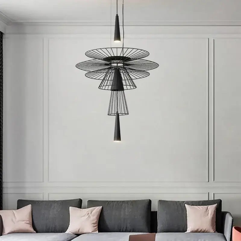 Suspension Luminaire Design Moderne Métal Style Industriel Chic