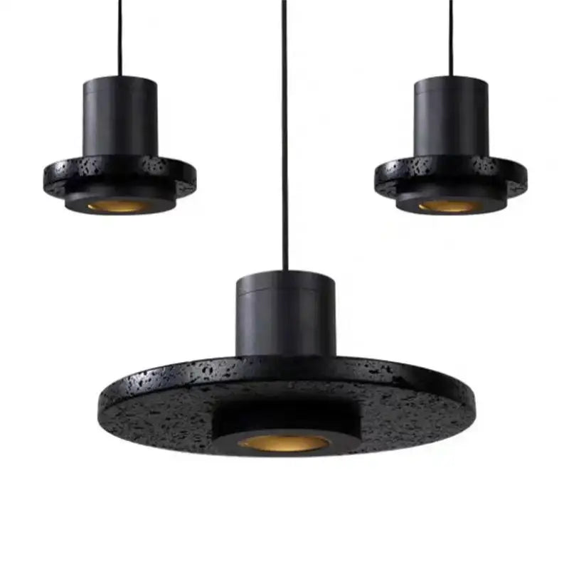 Suspension luminaire design moderne noir en métal élégant
