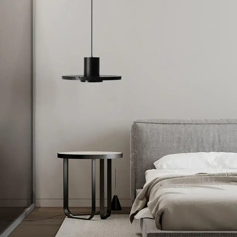 Suspension luminaire design moderne noir en métal élégant