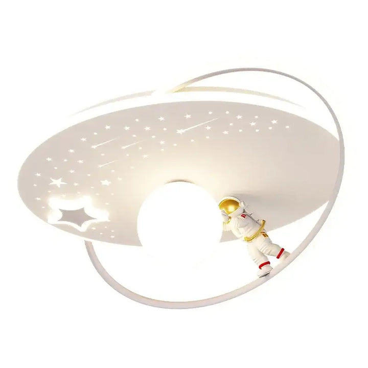 Suspension luminaire design planète et anneaux led moderne