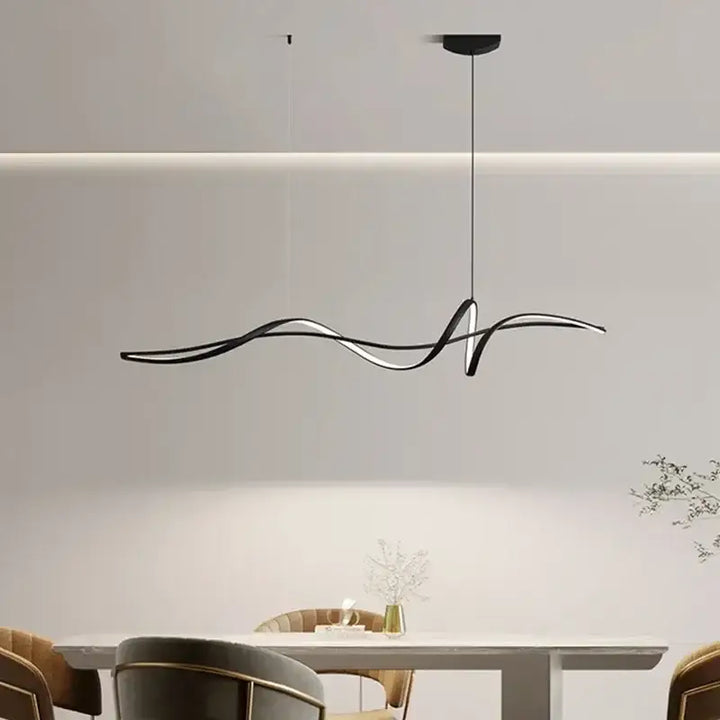 Suspension Luminaire Design Pour Salle À Manger Forme Sinusoïdale