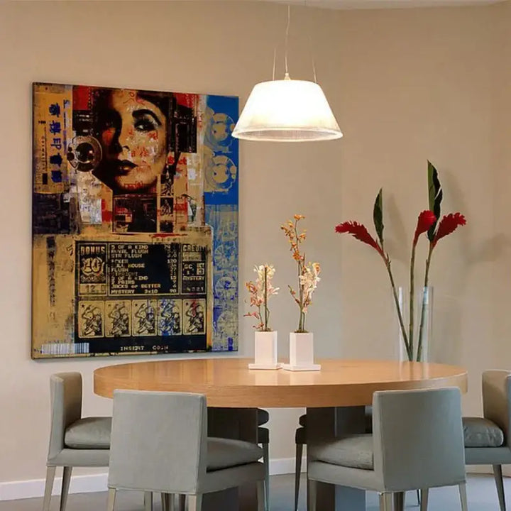 Suspension luminaire design transparent au style contemporain