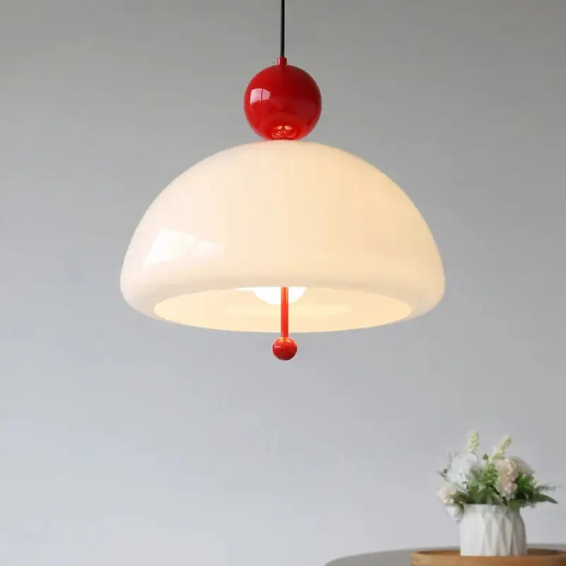 Suspension luminaire design en verre blanc scandinave moderne