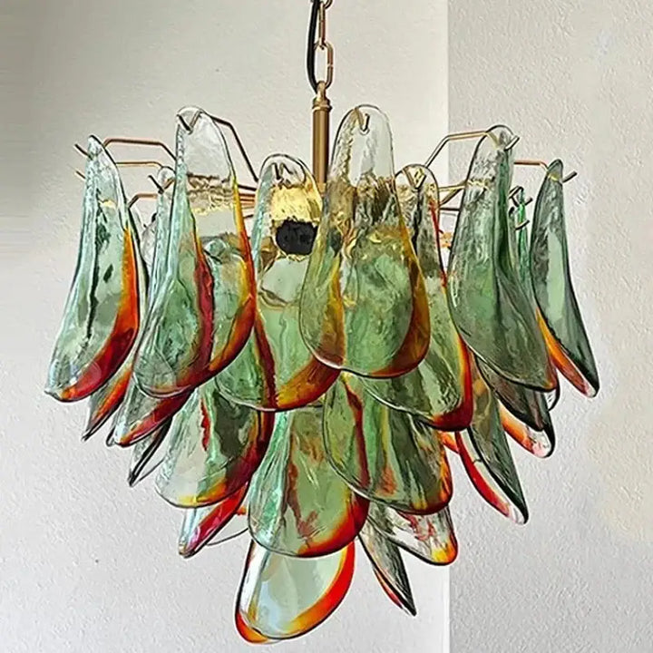 Suspension luminaire design en verre et métal élégant