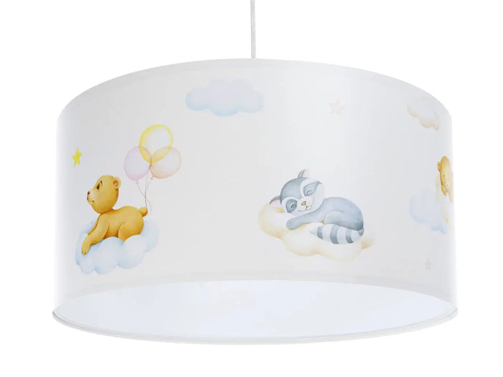 Pendant lamp Sweet Dreams Foto – White/Pastel blue/Yellow/Light brown